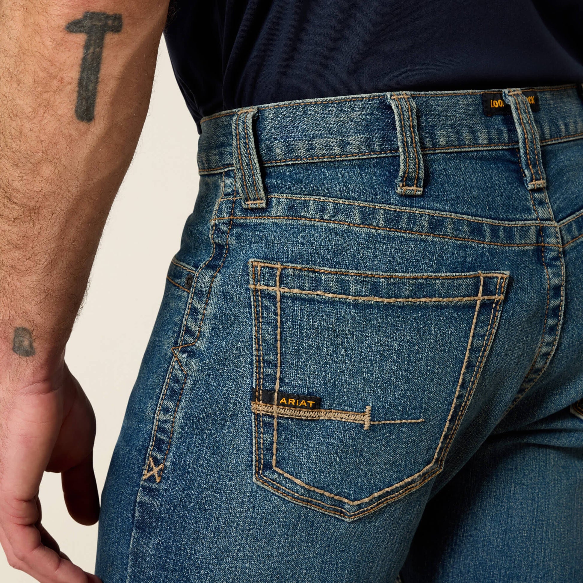 Rebar M7 DuraStretch Edge Stackable Straight Leg Jean Men | Ariat discount