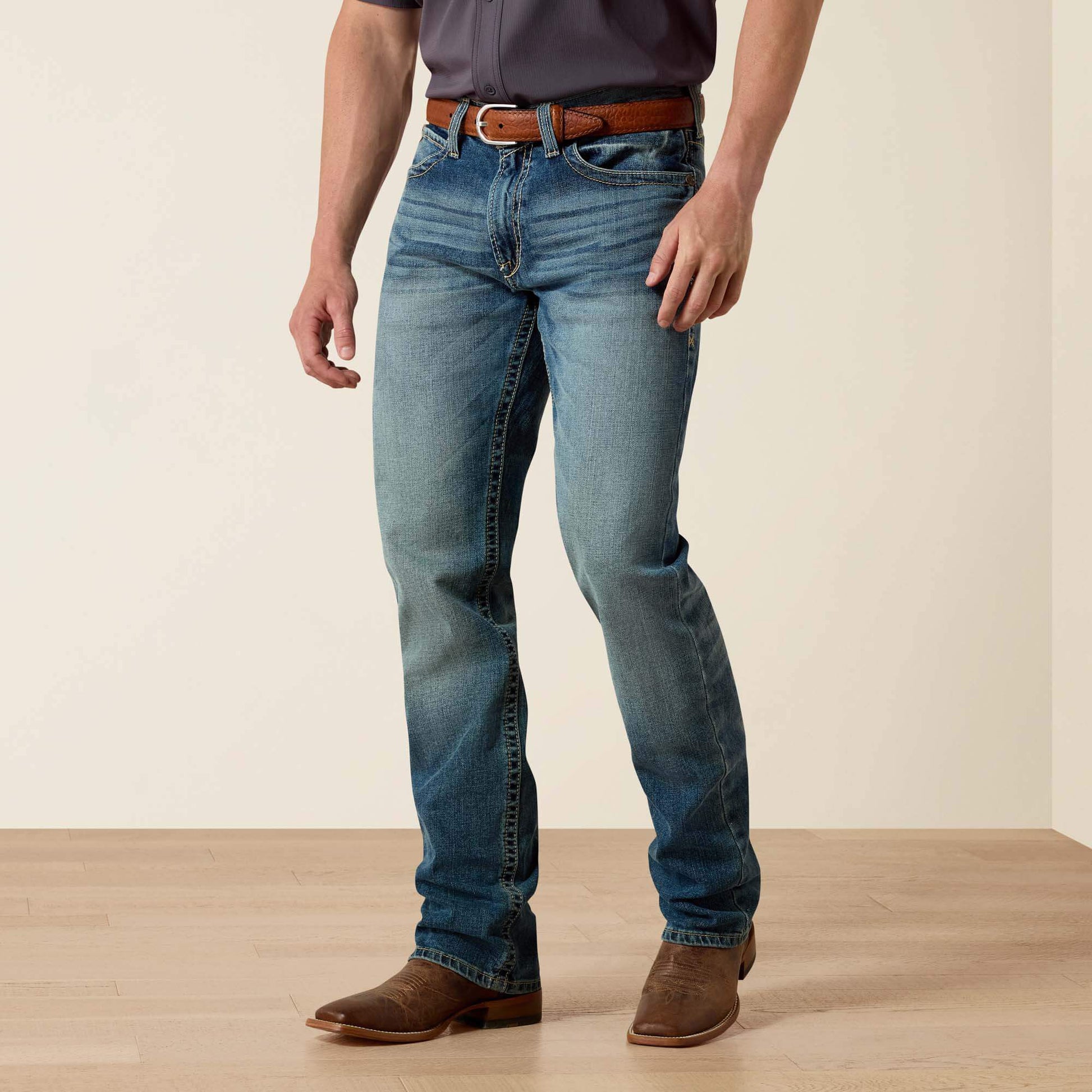 M4 Low Rise Stretch Shoreway Stackable Straight Leg Jean Men | Ariat sale