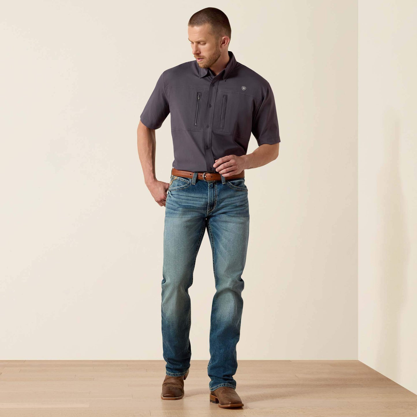 M4 Low Rise Stretch Shoreway Stackable Straight Leg Jean Men | Ariat sale