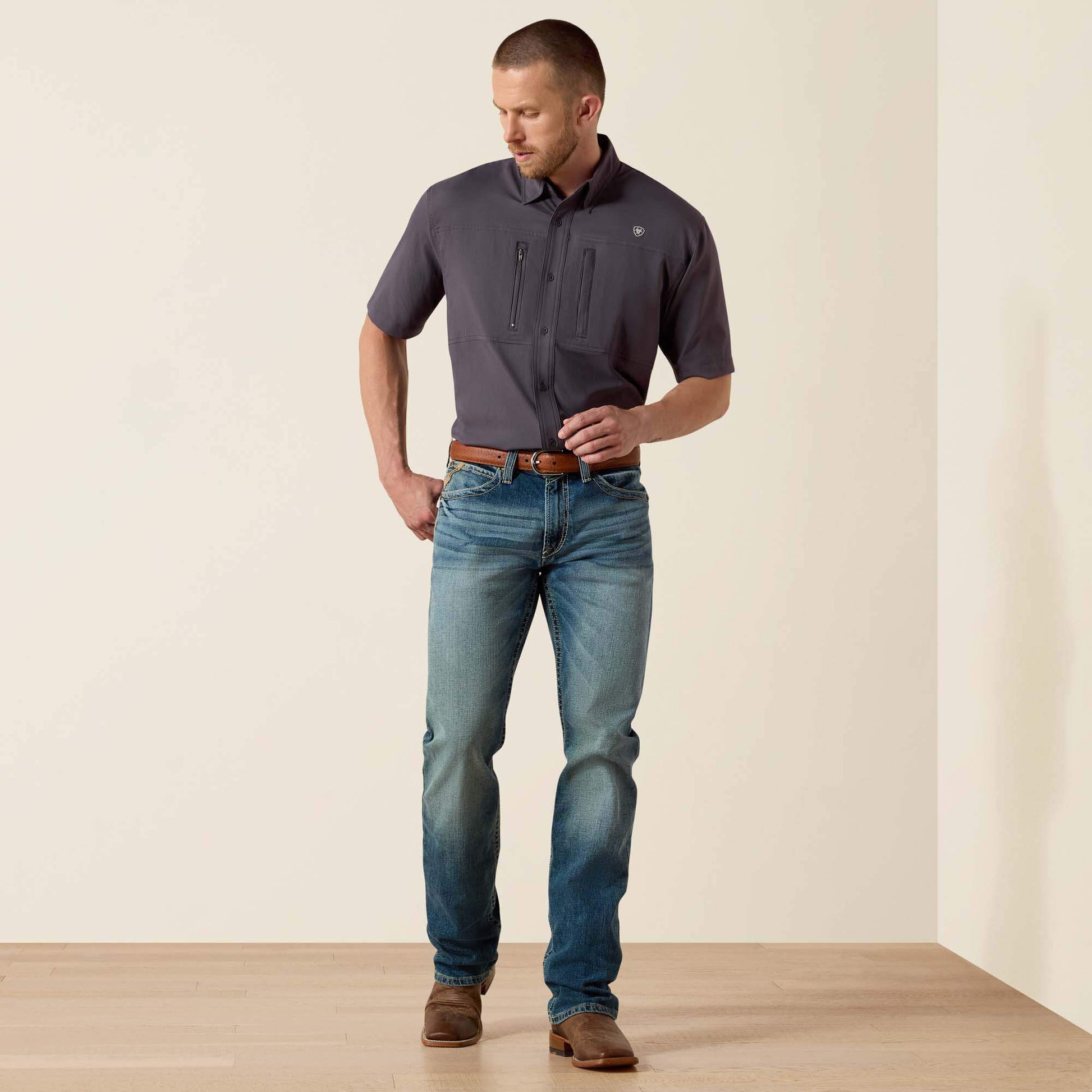 M4 Low Rise Stretch Shoreway Stackable Straight Leg Jean Men | Ariat sale