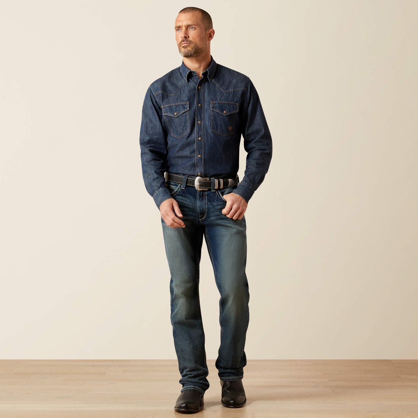 M5 Slim Stretch Adkins Stackable Straight Leg Jean Men | Ariat discount
