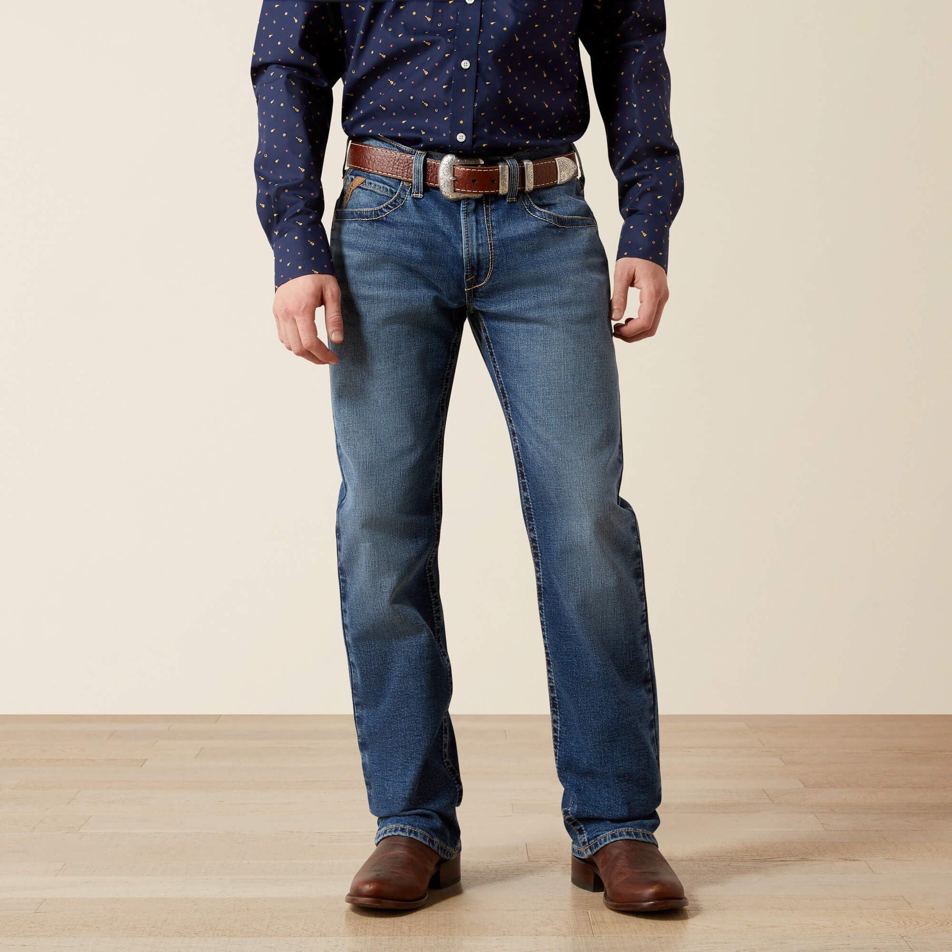 M5 Straight Calico Straight Leg Jean Men | Ariat online shop