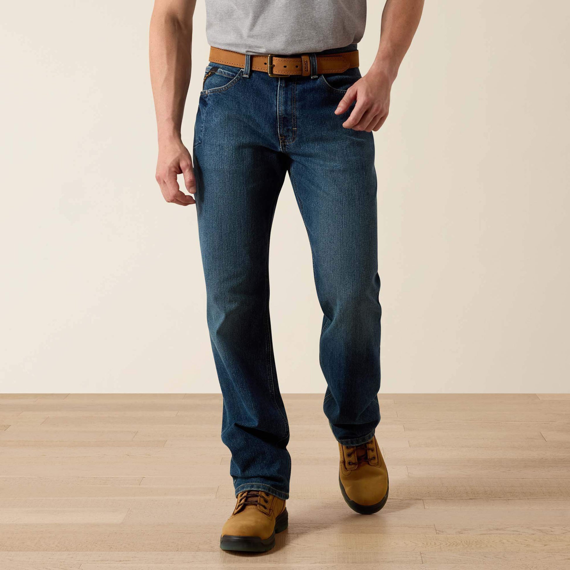 Rebar M3 Loose DuraStretch Basic Stackable Straight Leg Jean Men | Ariat sale