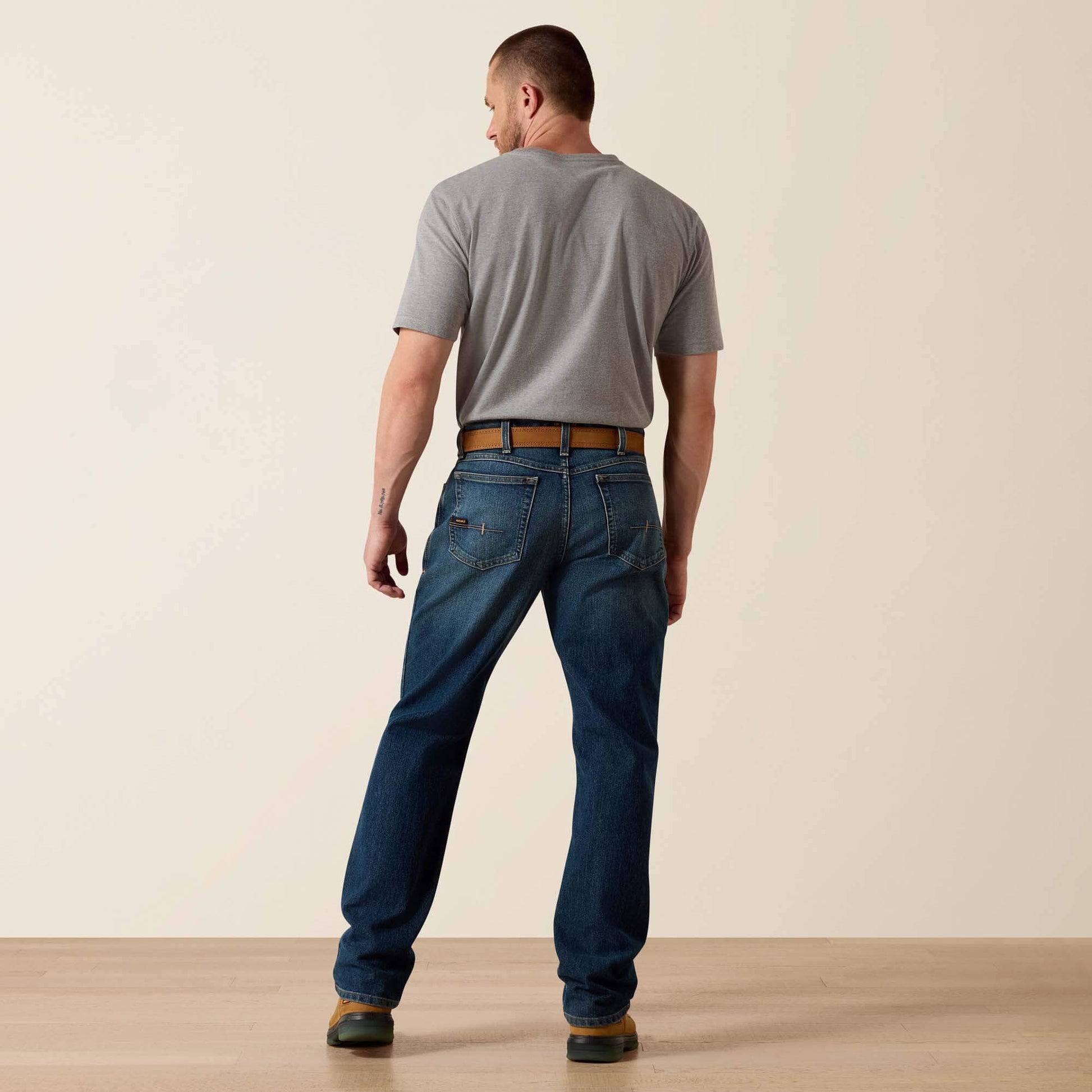Rebar M3 Loose DuraStretch Basic Stackable Straight Leg Jean Men | Ariat sale