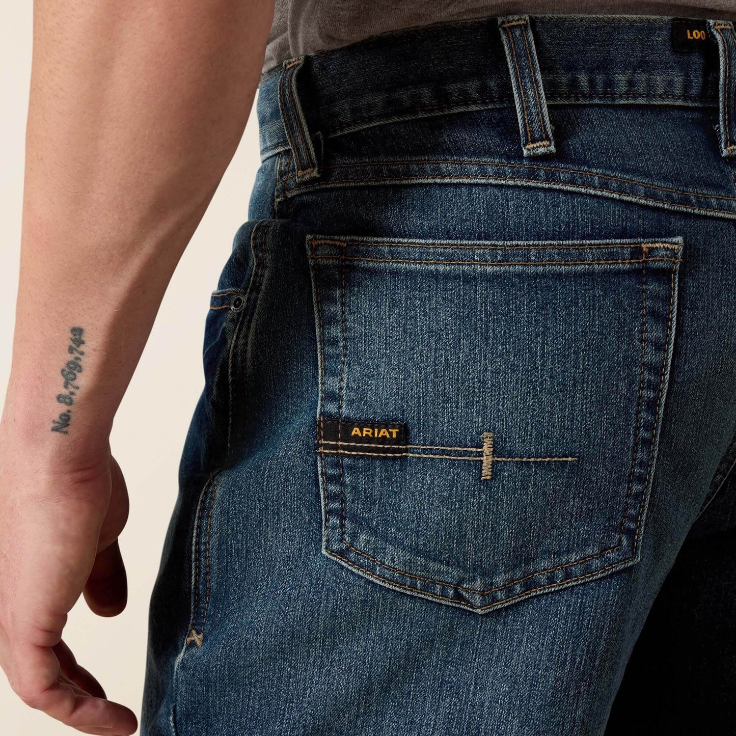 Rebar M3 Loose DuraStretch Basic Stackable Straight Leg Jean Men | Ariat sale