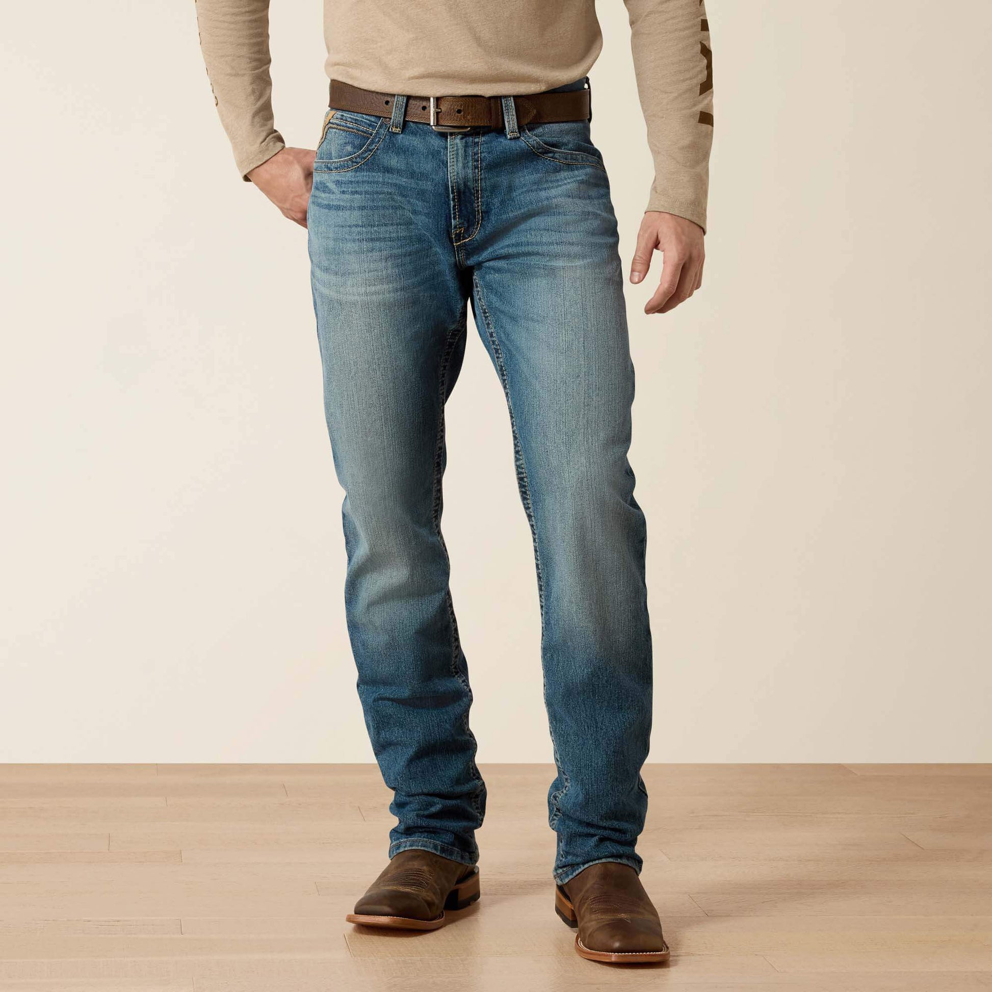 M4 Low Rise Stretch Stockton Stackable Straight Leg Men | Ariat discount