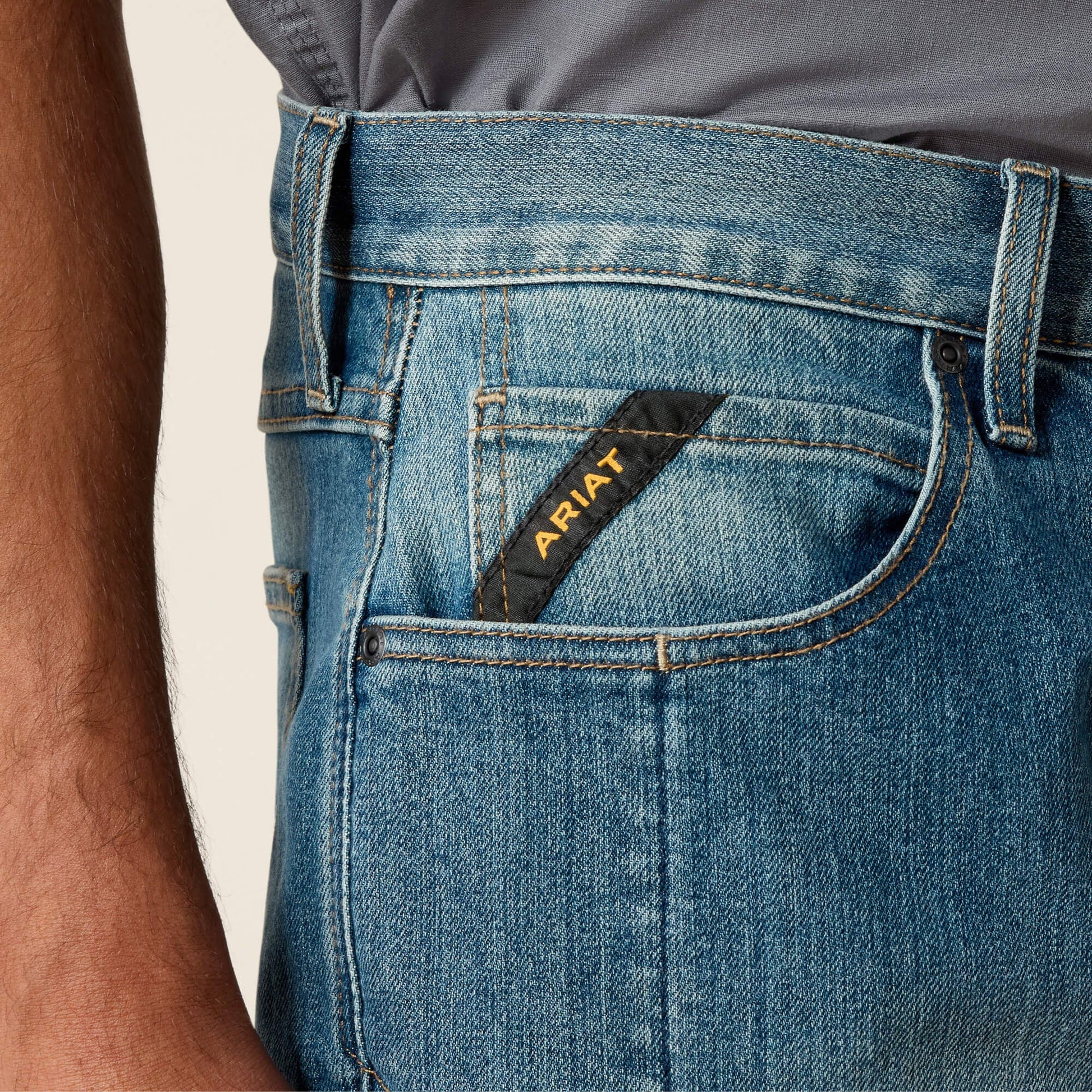 Rebar M5 DuraStretch Basic Stackable Straight Leg Jean Men | Ariat on sale
