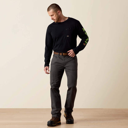 Rebar M4 Low Rise DuraStretch Made Tough Stackable Straight Leg Pant Men | Ariat online
