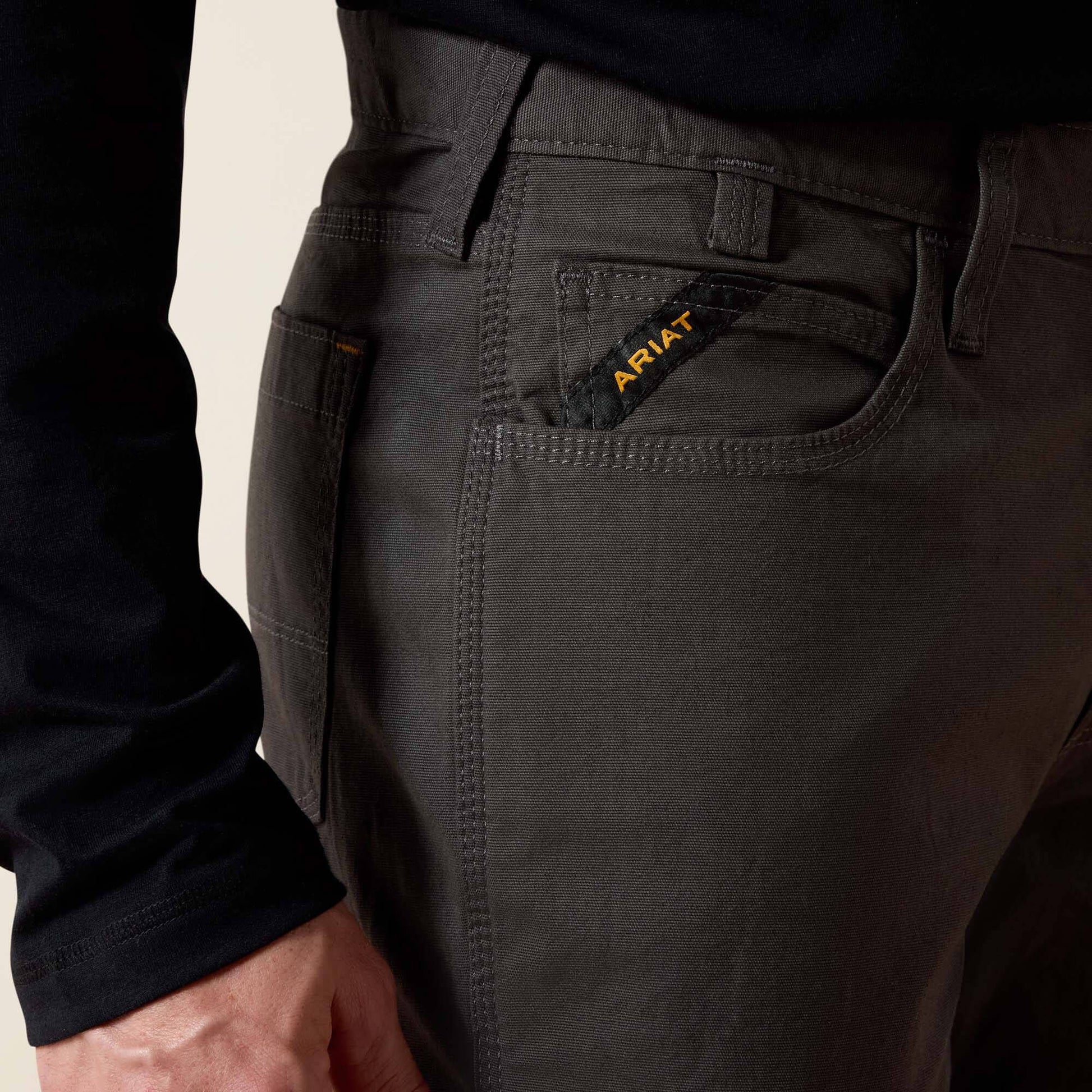 Rebar M4 Low Rise DuraStretch Made Tough Stackable Straight Leg Pant Men | Ariat online