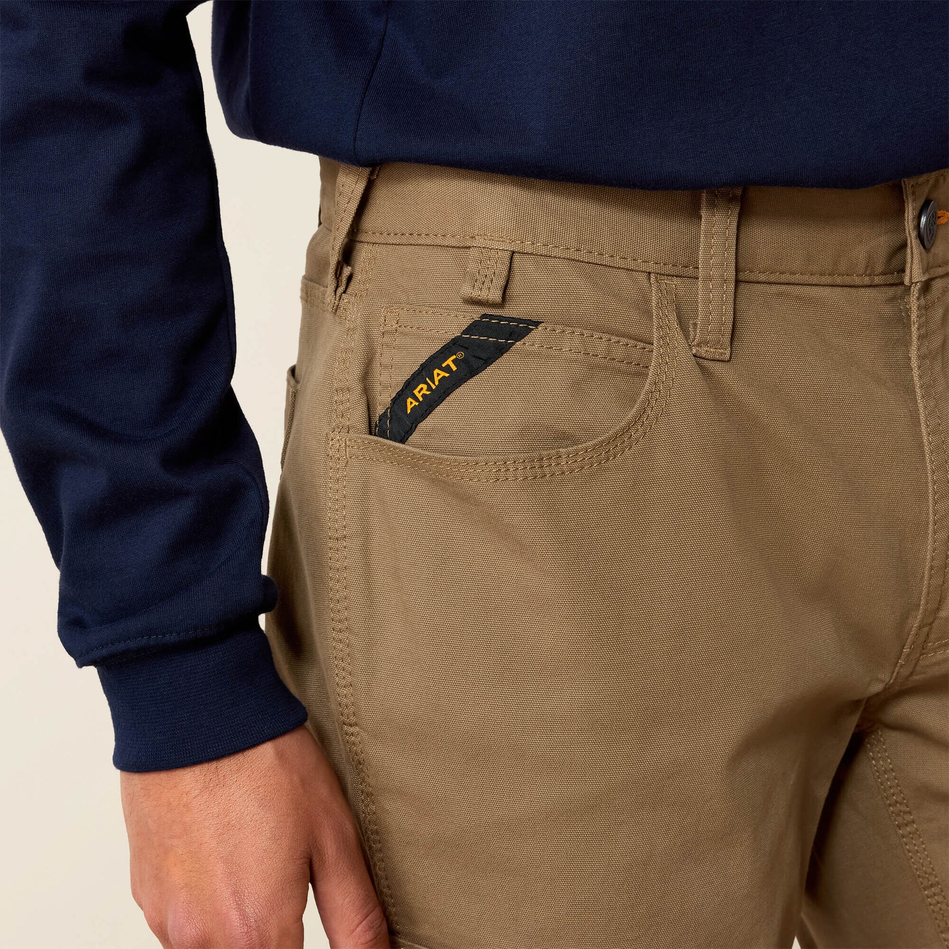 Rebar M4 Low Rise DuraStretch Made Tough Stackable Straight Leg Pant Men | Ariat online shop