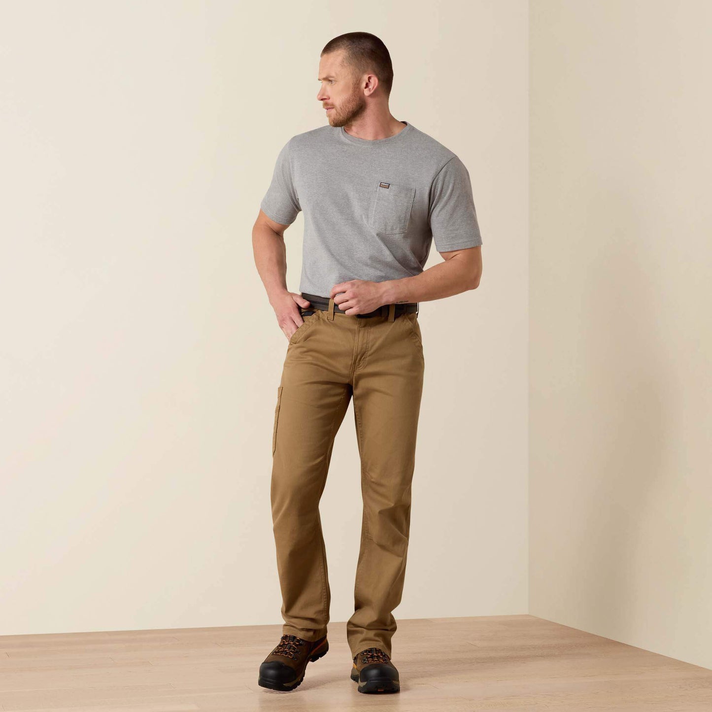 Rebar M4 Relaxed DuraStretch Washed Twill Dungaree Boot Cut Pant Men | Ariat on sale