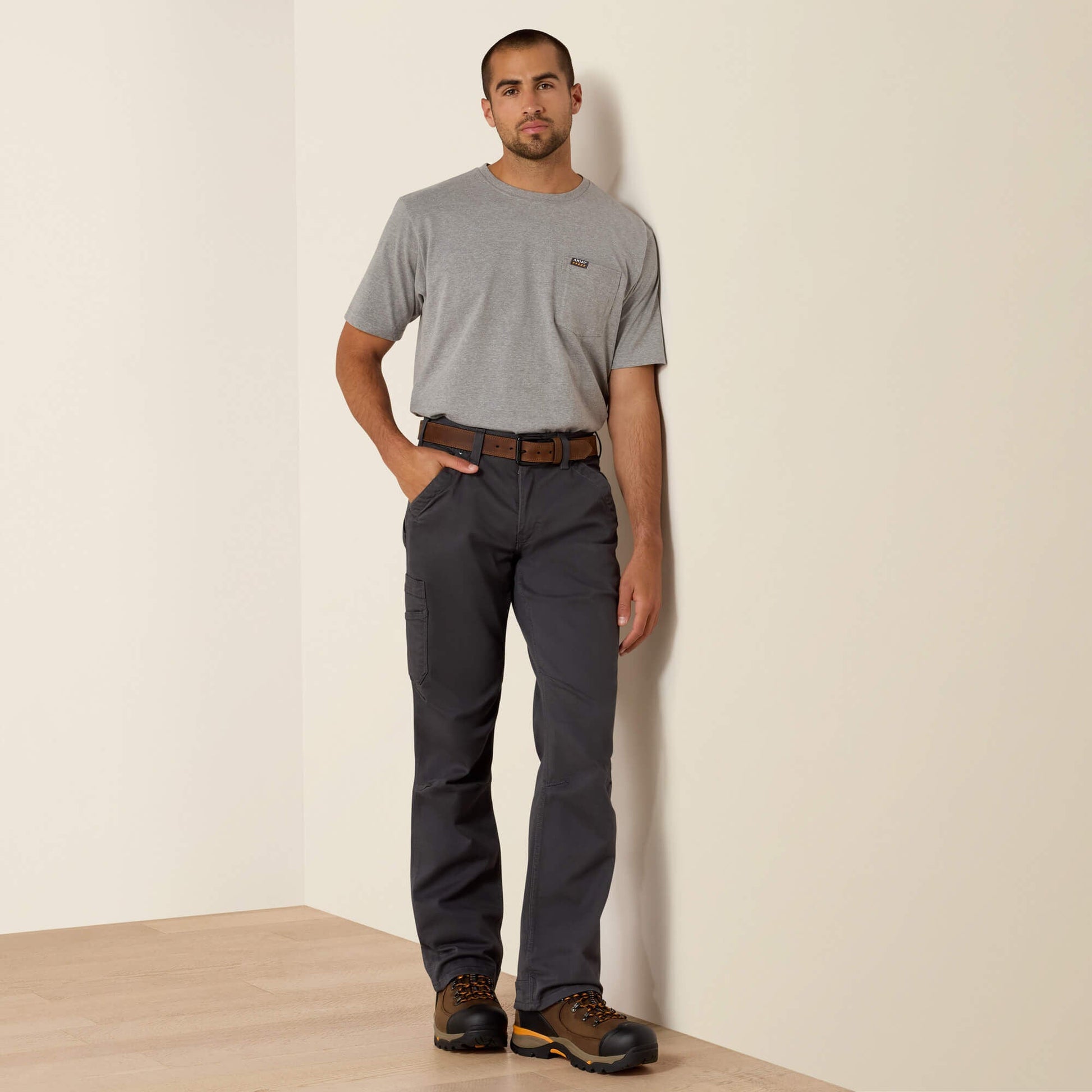 Rebar M4 Relaxed DuraStretch Washed Twill Dungaree Boot Cut Pant Men | Ariat discount