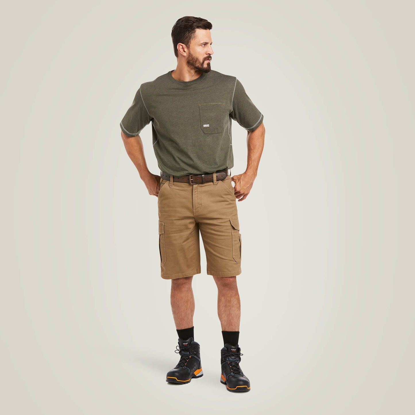 Rebar DuraStretch Made Tough Cargo 11" Short Men | Ariat for sale