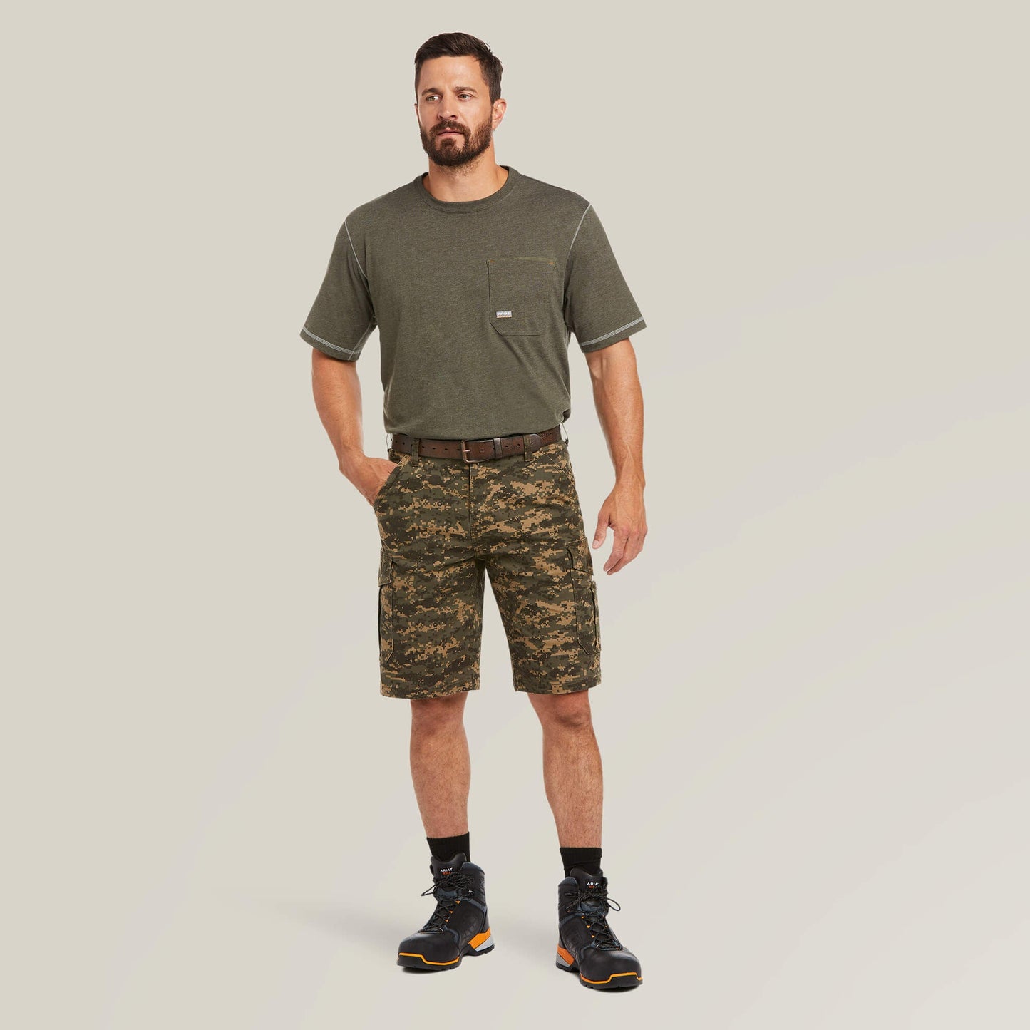 Rebar DuraStretch Made Tough Cargo 11" Short Men | Ariat online shop