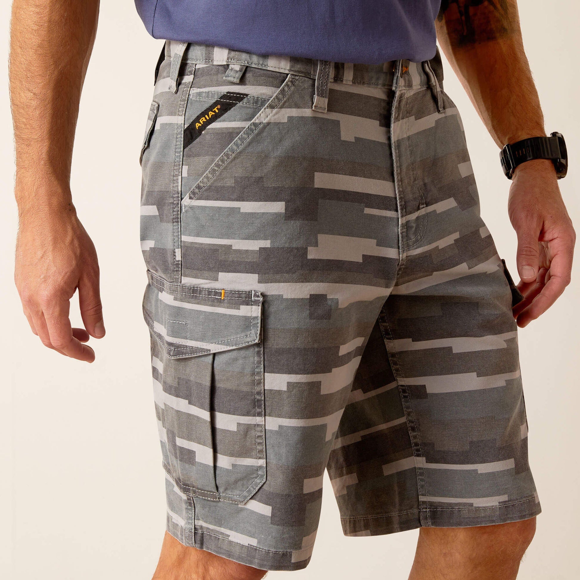 Rebar DuraStretch Made Tough Cargo 11" Short Men | Ariat outlet