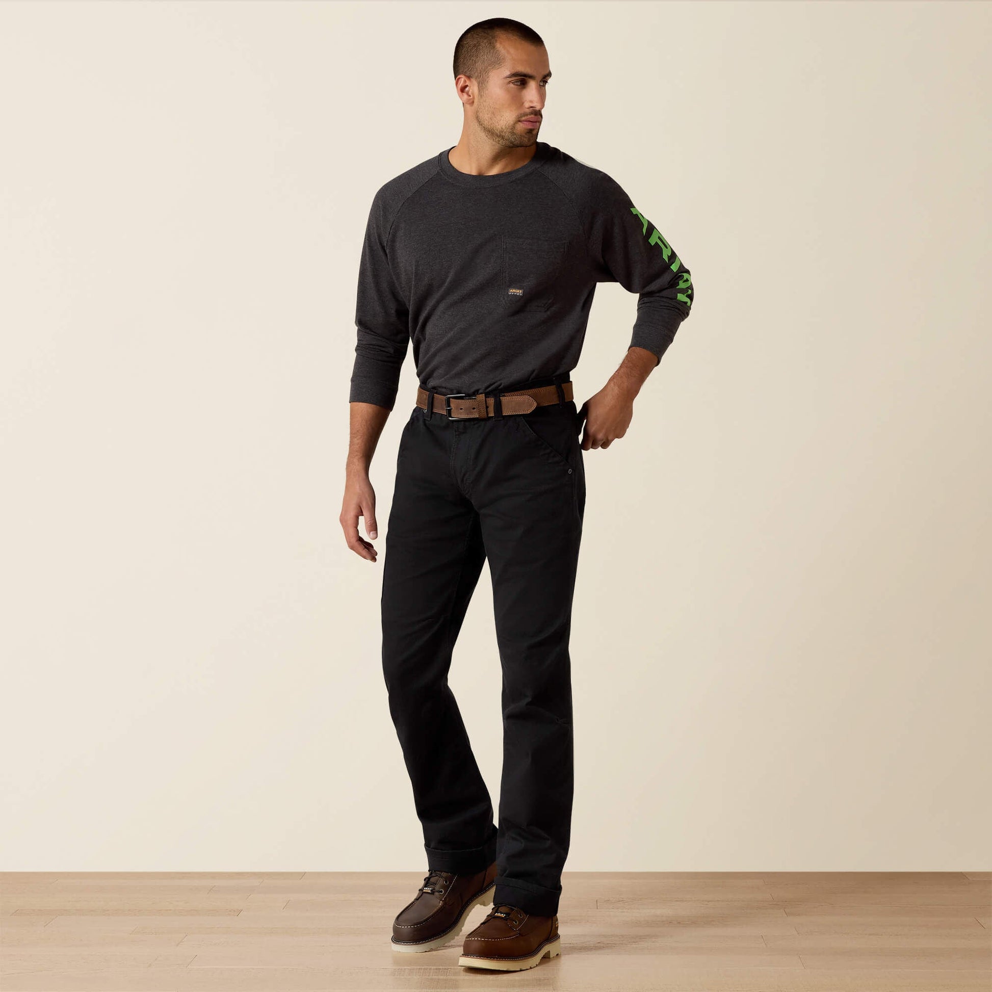 Rebar M5 Straight DuraStretch Washed Twill Dungaree Straight Leg Pant Men | Ariat online shop