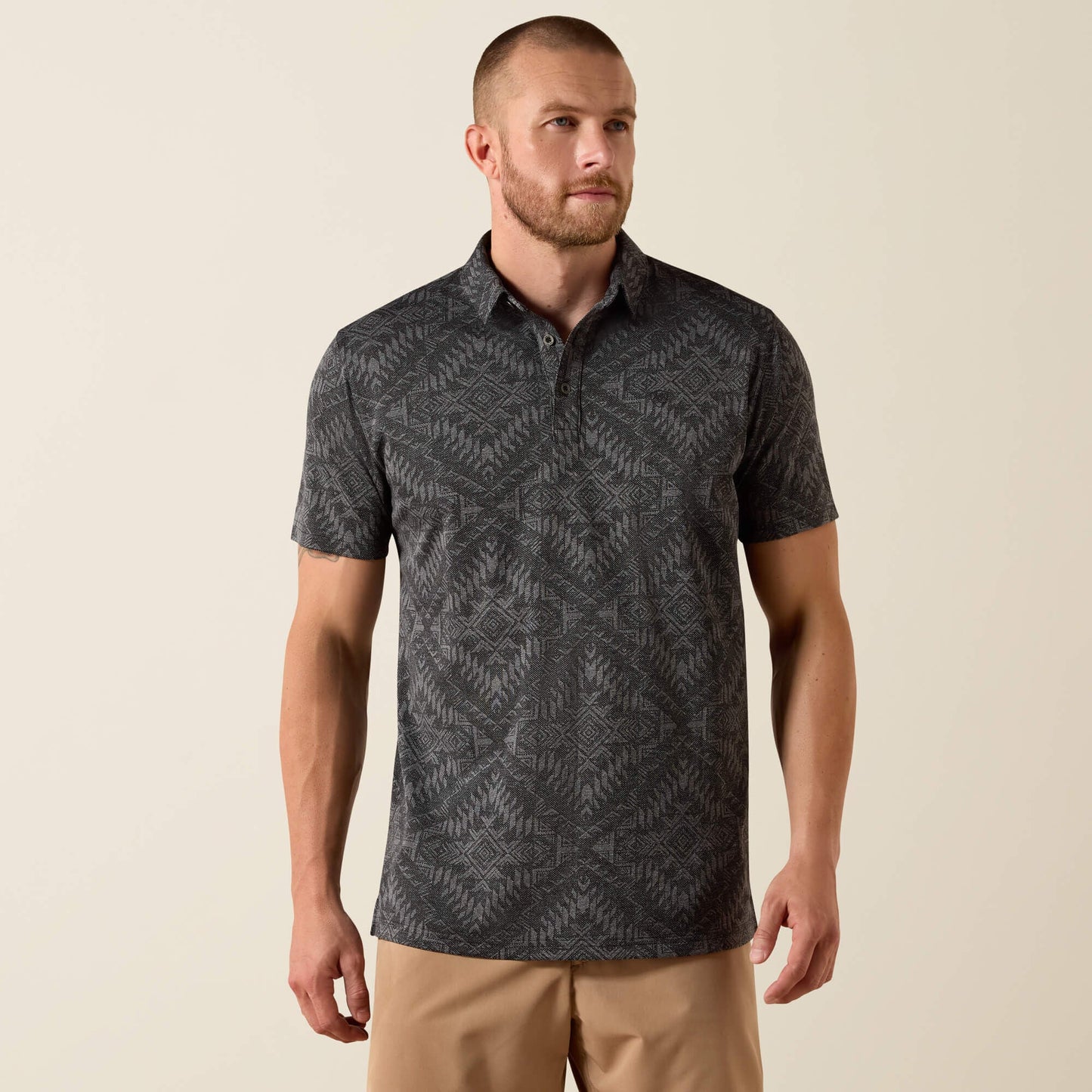 Jacquard Printed Fitted Polo Men | Ariat for sale