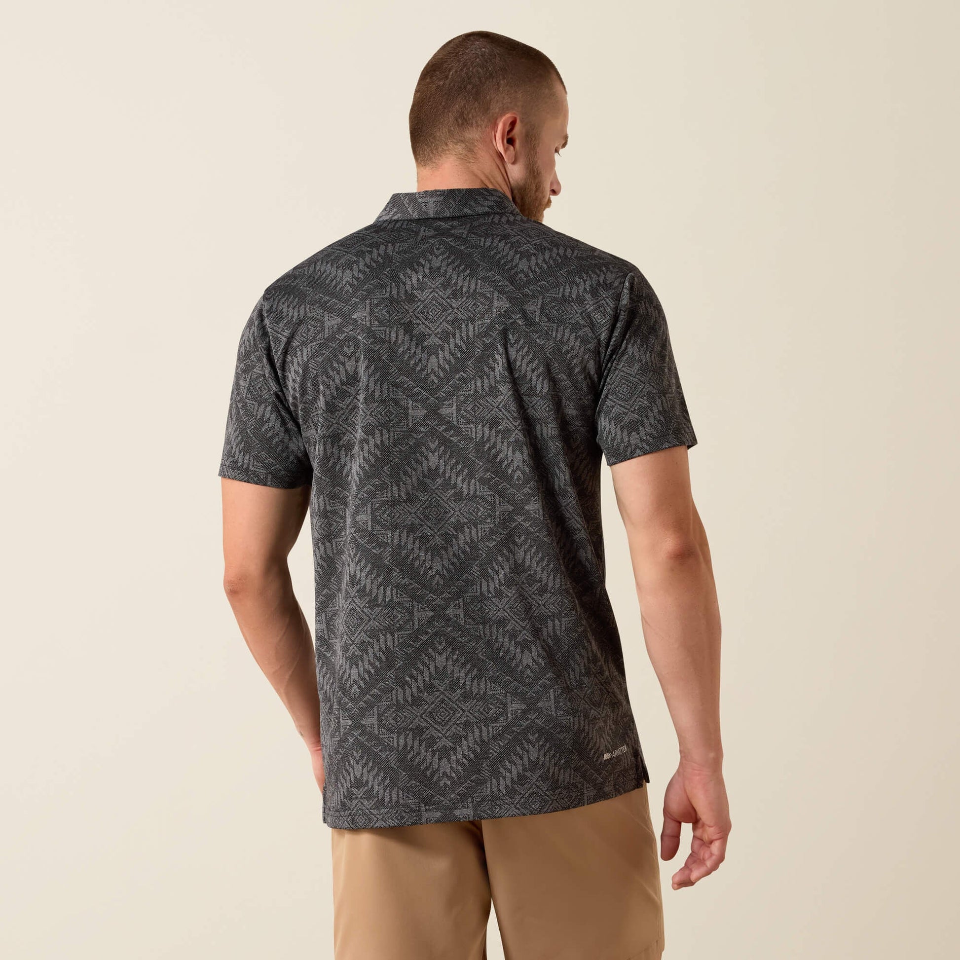 Jacquard Printed Fitted Polo Men | Ariat for sale