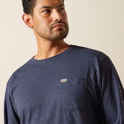 Rebar Cotton Strong Standard Logo Pocket T-Shirt Men | Ariat on sale