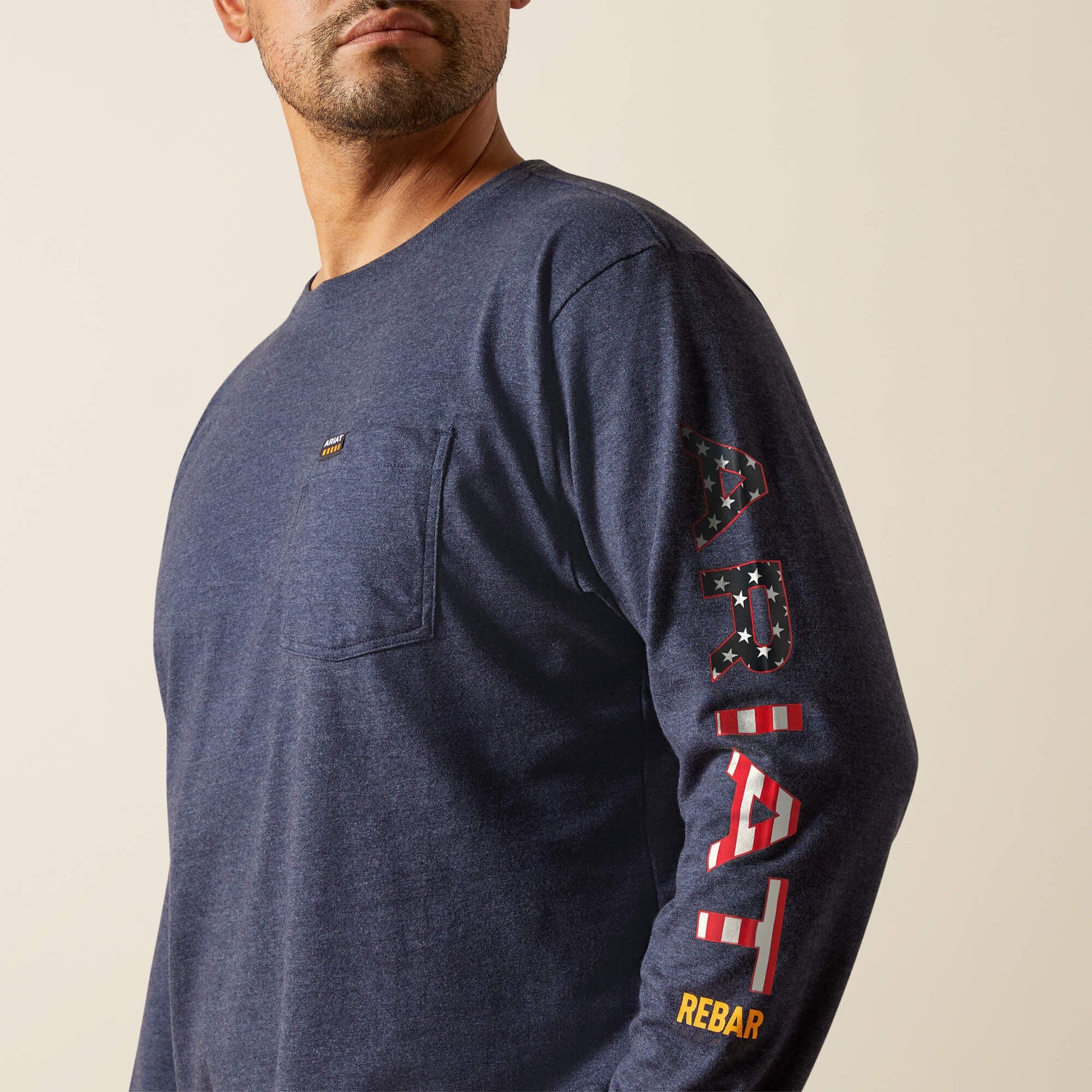 Rebar Cotton Strong Standard Logo Pocket T-Shirt Men | Ariat on sale