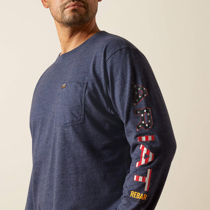 Rebar Cotton Strong Standard Logo Pocket T-Shirt Men | Ariat on sale