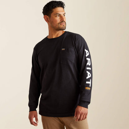 Rebar Cotton Strong Standard Logo Pocket T-Shirt Men | Ariat for sale