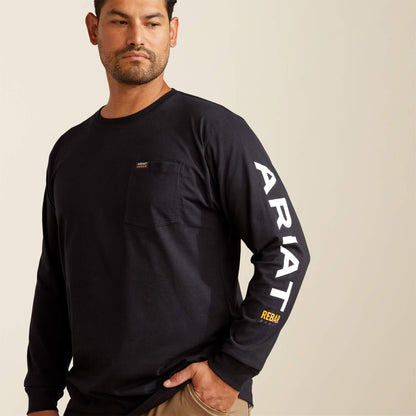 Rebar Cotton Strong Standard Logo Pocket T-Shirt Men | Ariat for sale