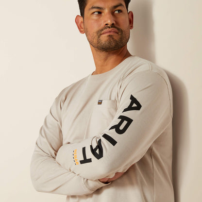 Rebar Cotton Strong Standard Logo Pocket T-Shirt Men | Ariat on sale