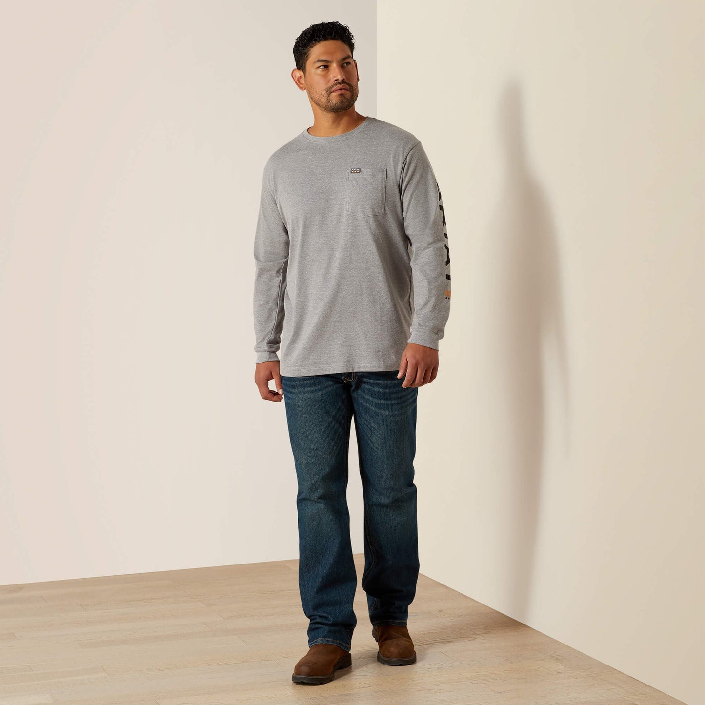 Rebar Cotton Strong Standard Logo Pocket T-Shirt Men | Ariat for sale