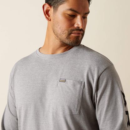 Rebar Cotton Strong Standard Logo Pocket T-Shirt Men | Ariat for sale