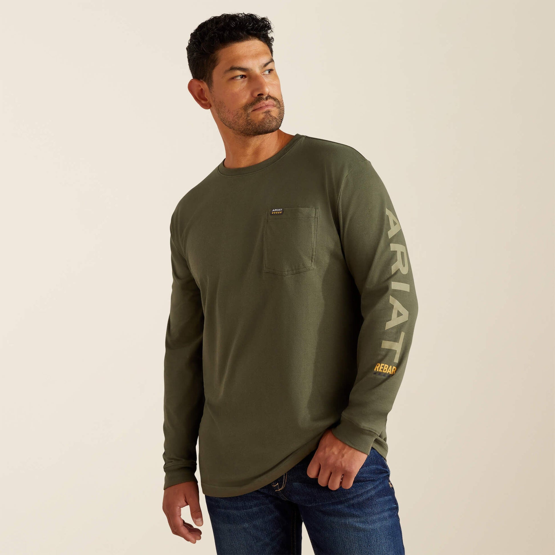 Rebar Cotton Strong Standard Logo Pocket T-Shirt Men | Ariat online shop