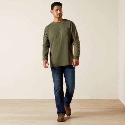 Rebar Cotton Strong Standard Logo Pocket T-Shirt Men | Ariat online shop