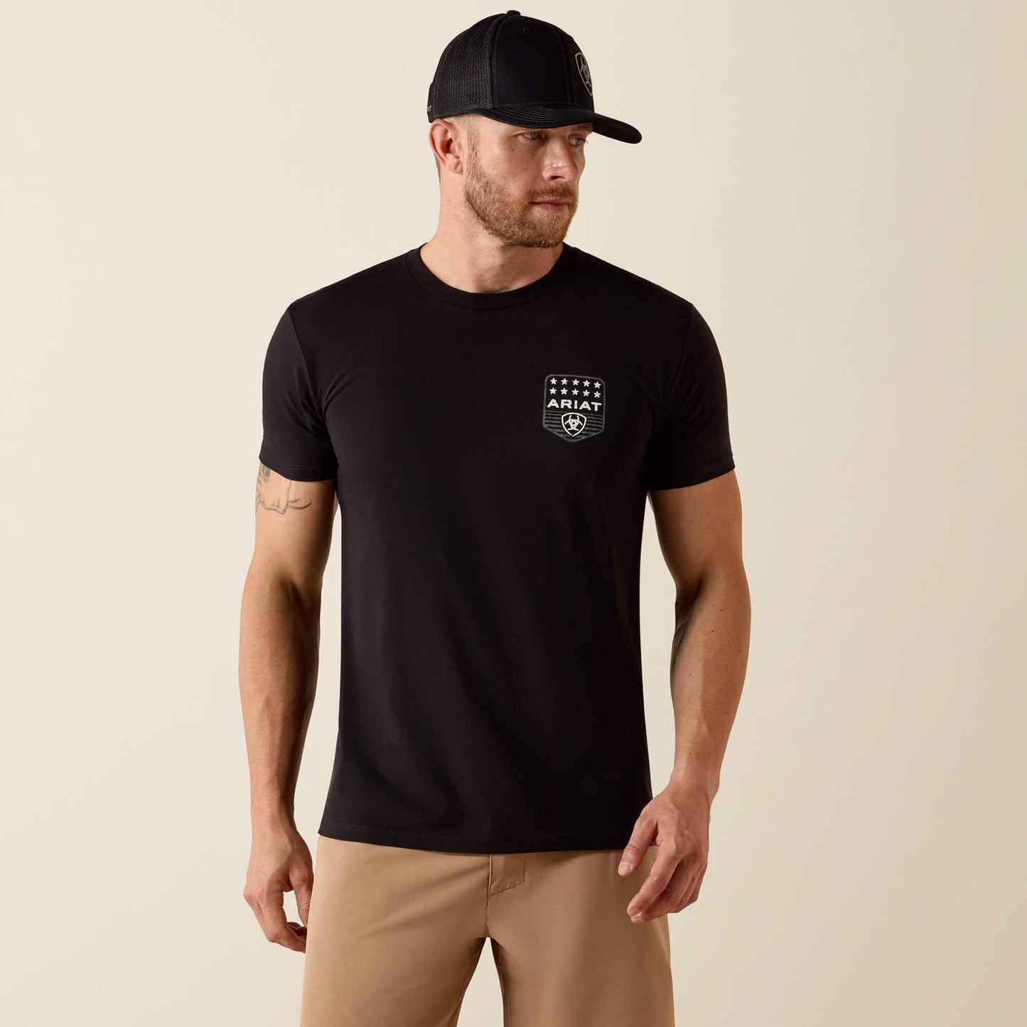 Ariat Stripe Patriotic Badge T-Shirt Men | Ariat discount
