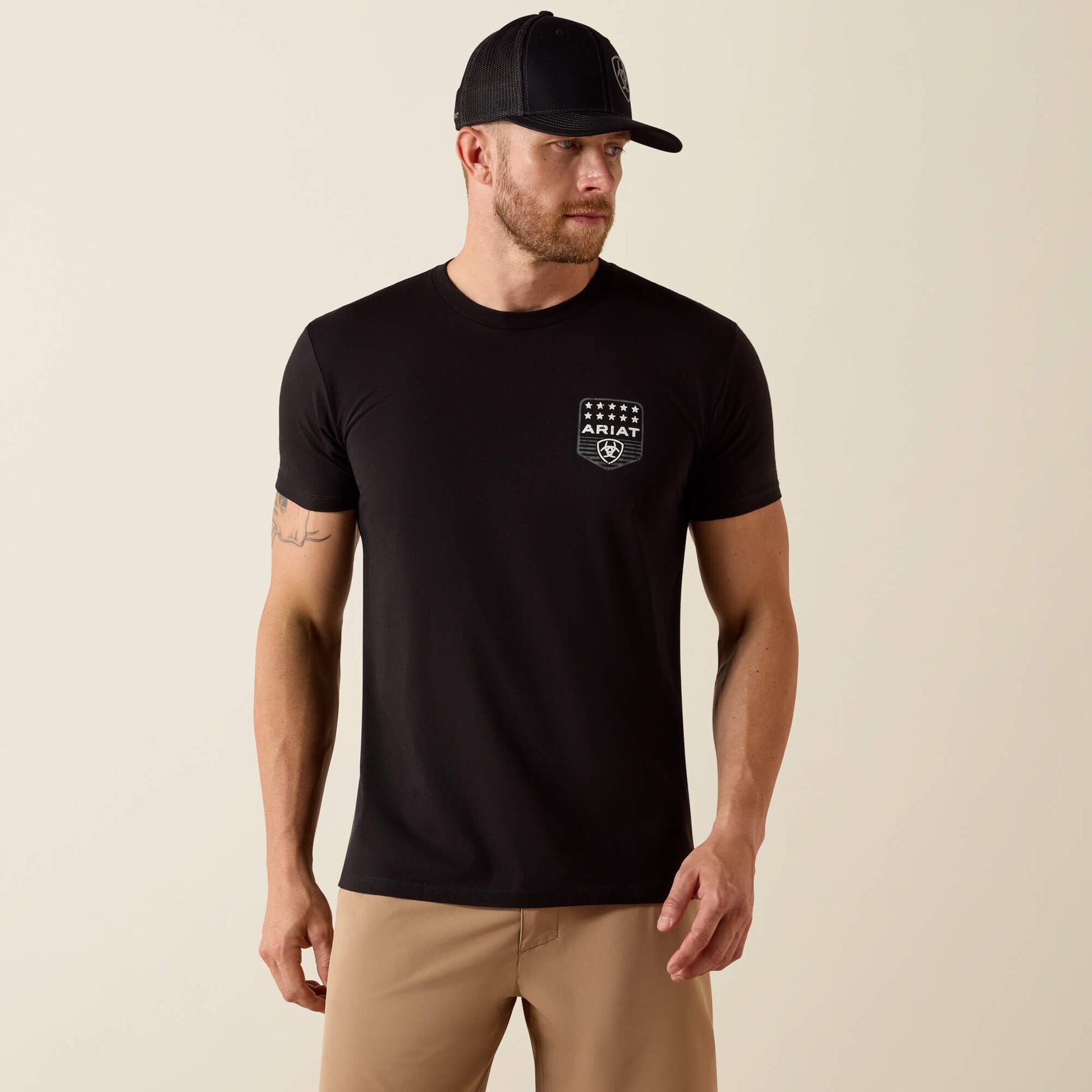Ariat Stripe Patriotic Badge T-Shirt Men | Ariat discount