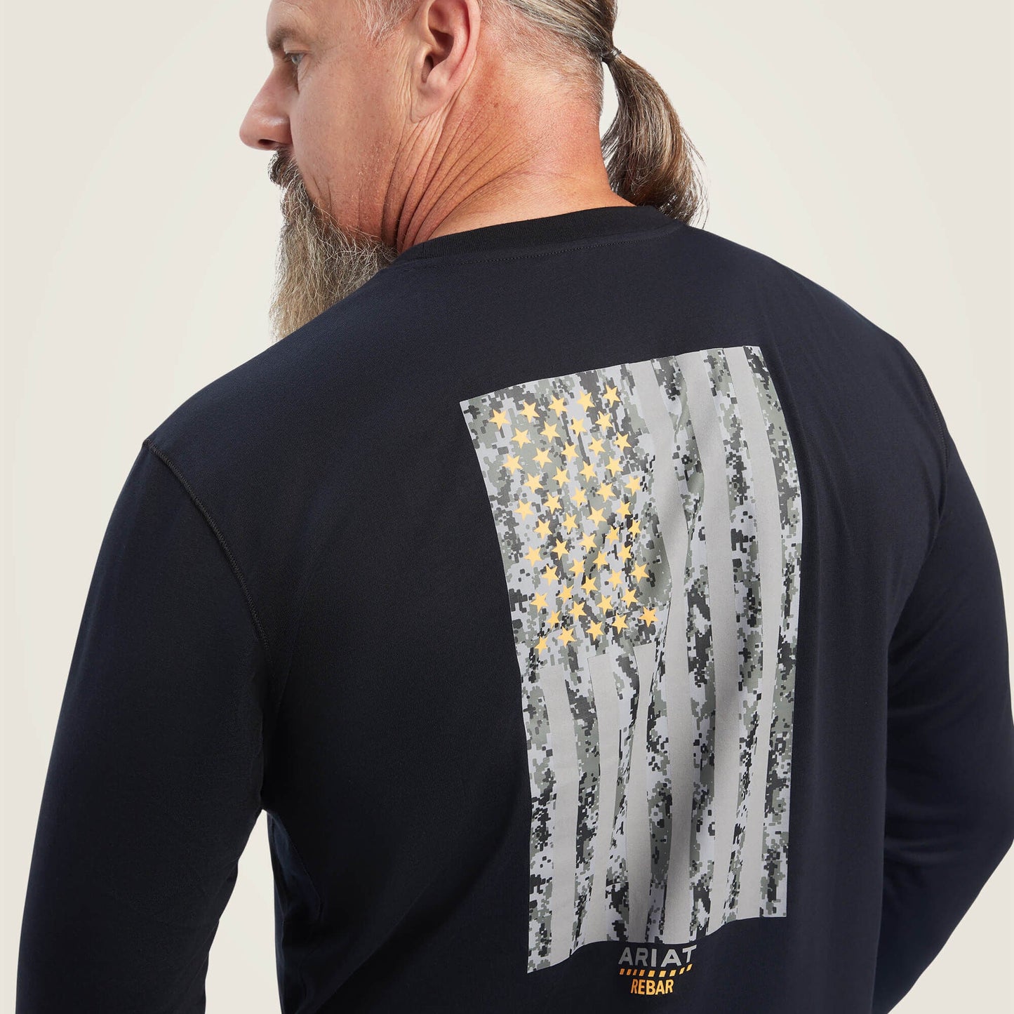 Rebar Workman Reflective Flag Graphic T-Shirt Men | Ariat on sale