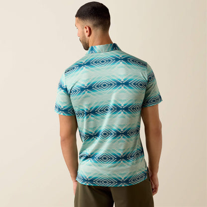 All Over Print Heathered Classic Fit Polo Men | Ariat outlet