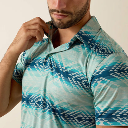 All Over Print Heathered Classic Fit Polo Men | Ariat outlet