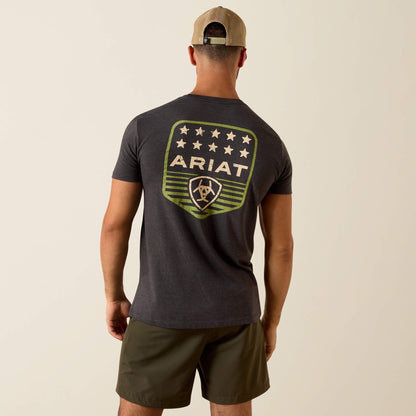 Ariat Stripe Patriotic Badge T-Shirt Men | Ariat outlet