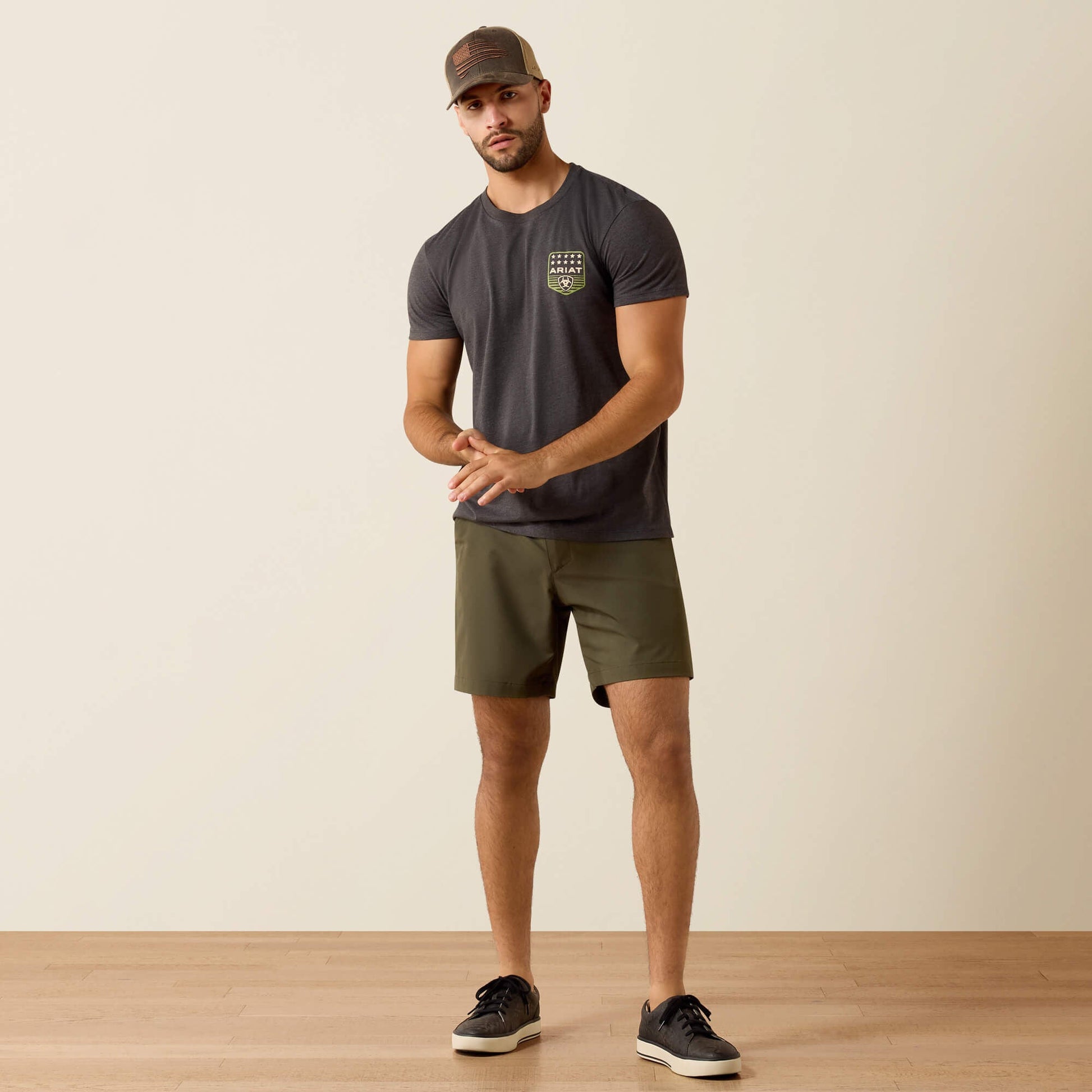 Ariat Stripe Patriotic Badge T-Shirt Men | Ariat outlet