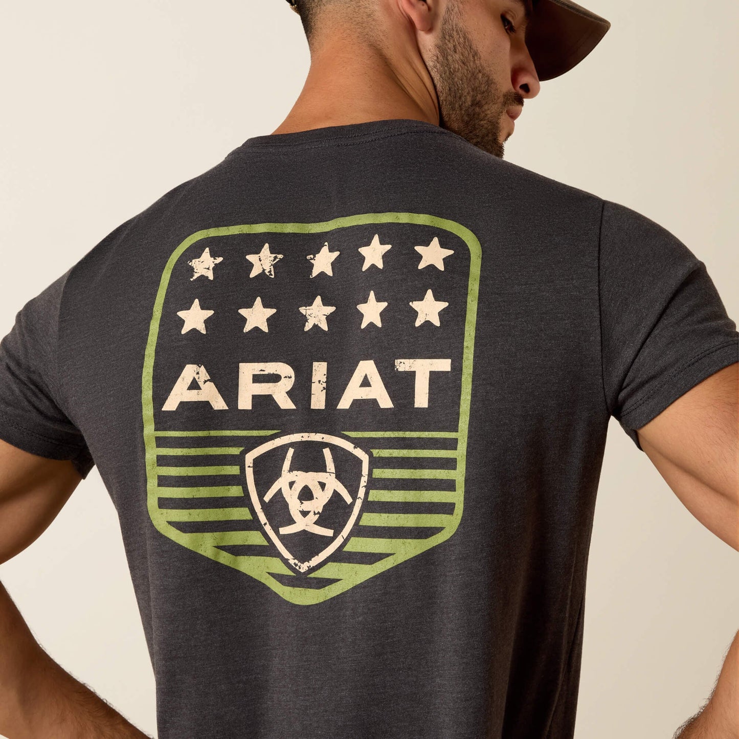 Ariat Stripe Patriotic Badge T-Shirt Men | Ariat outlet