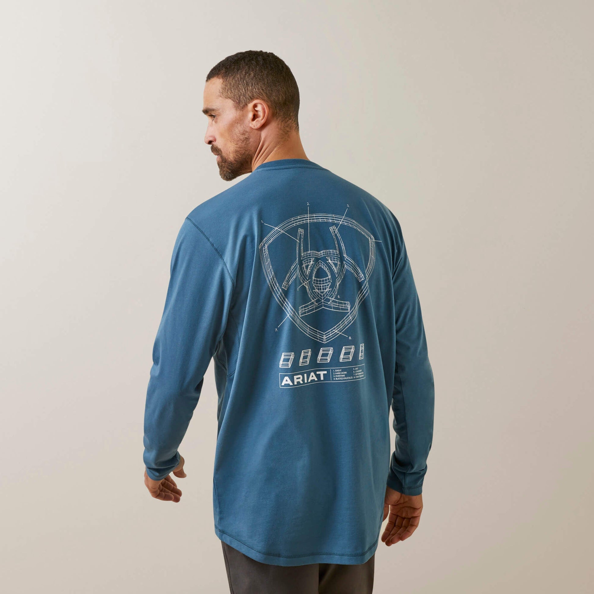 Rebar Workman Blueprint Men | Ariat sale