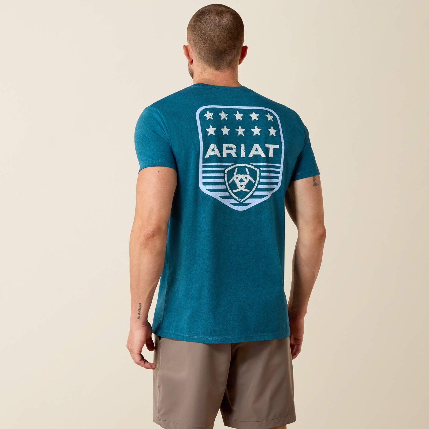 Ariat Stripe Patriotic Badge T-Shirt Men | Ariat for sale