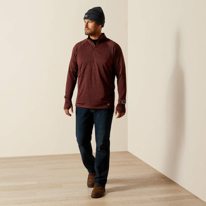 Rebar Gridwork Baselayer 1/4 Zip T-Shirt Men | Ariat on sale