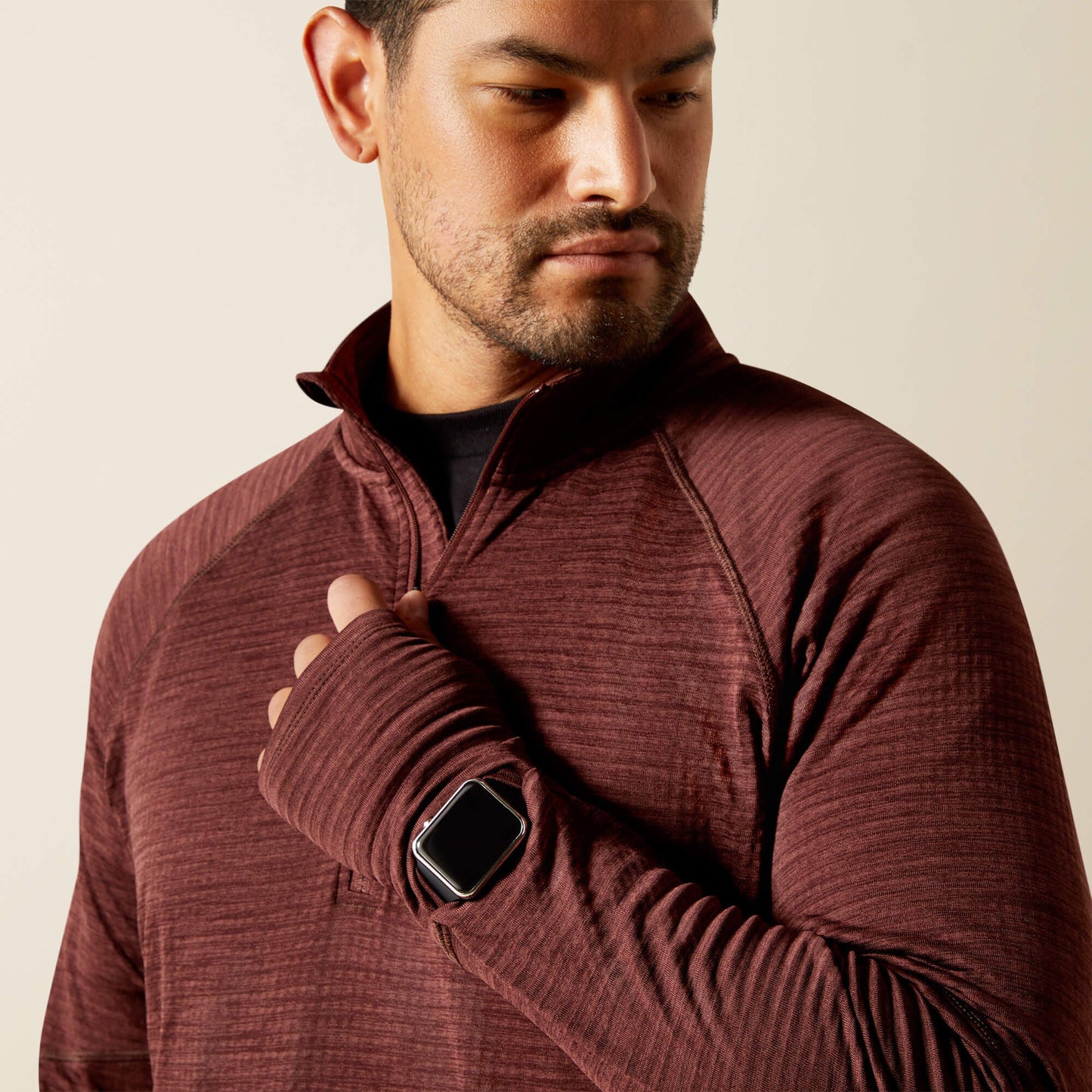 Rebar Gridwork Baselayer 1/4 Zip T-Shirt Men | Ariat on sale