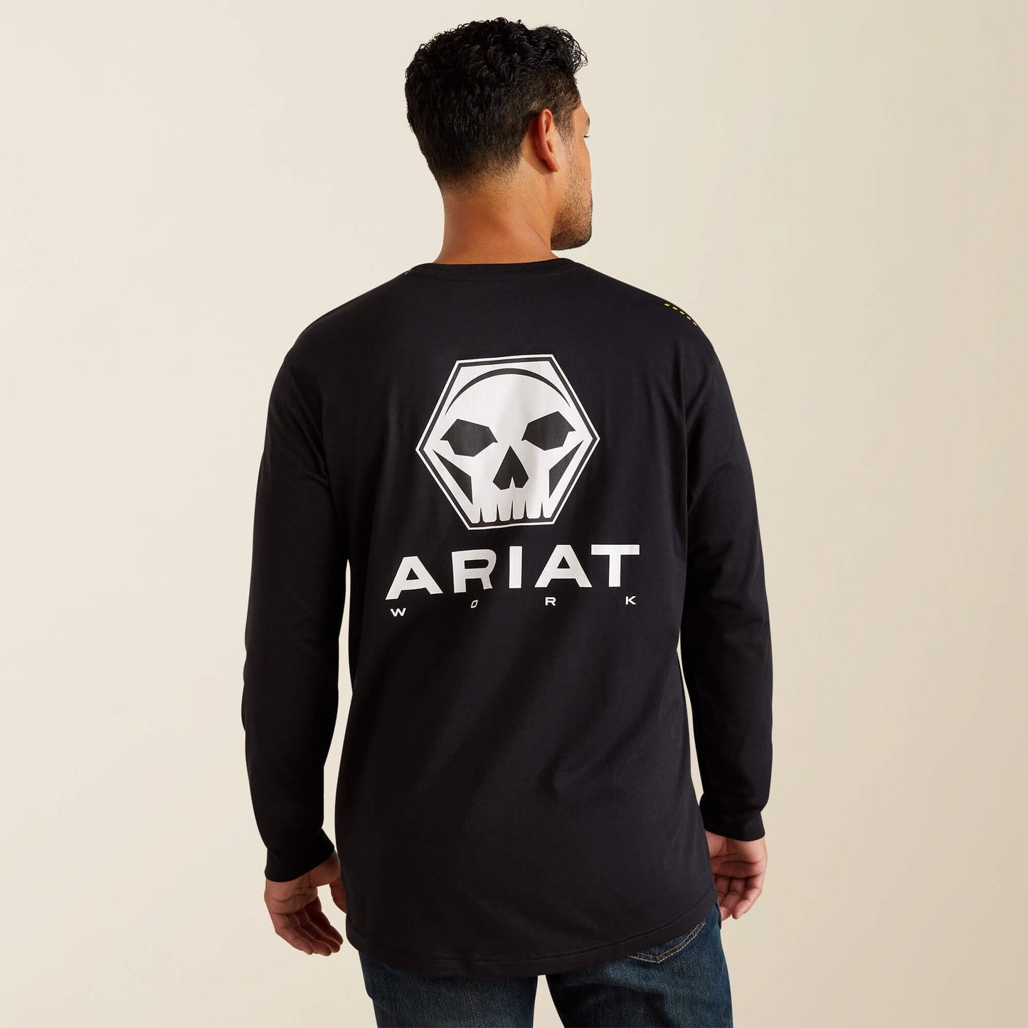 Rebar Workman Bolt Skull T-Shirt Men | Ariat for sale