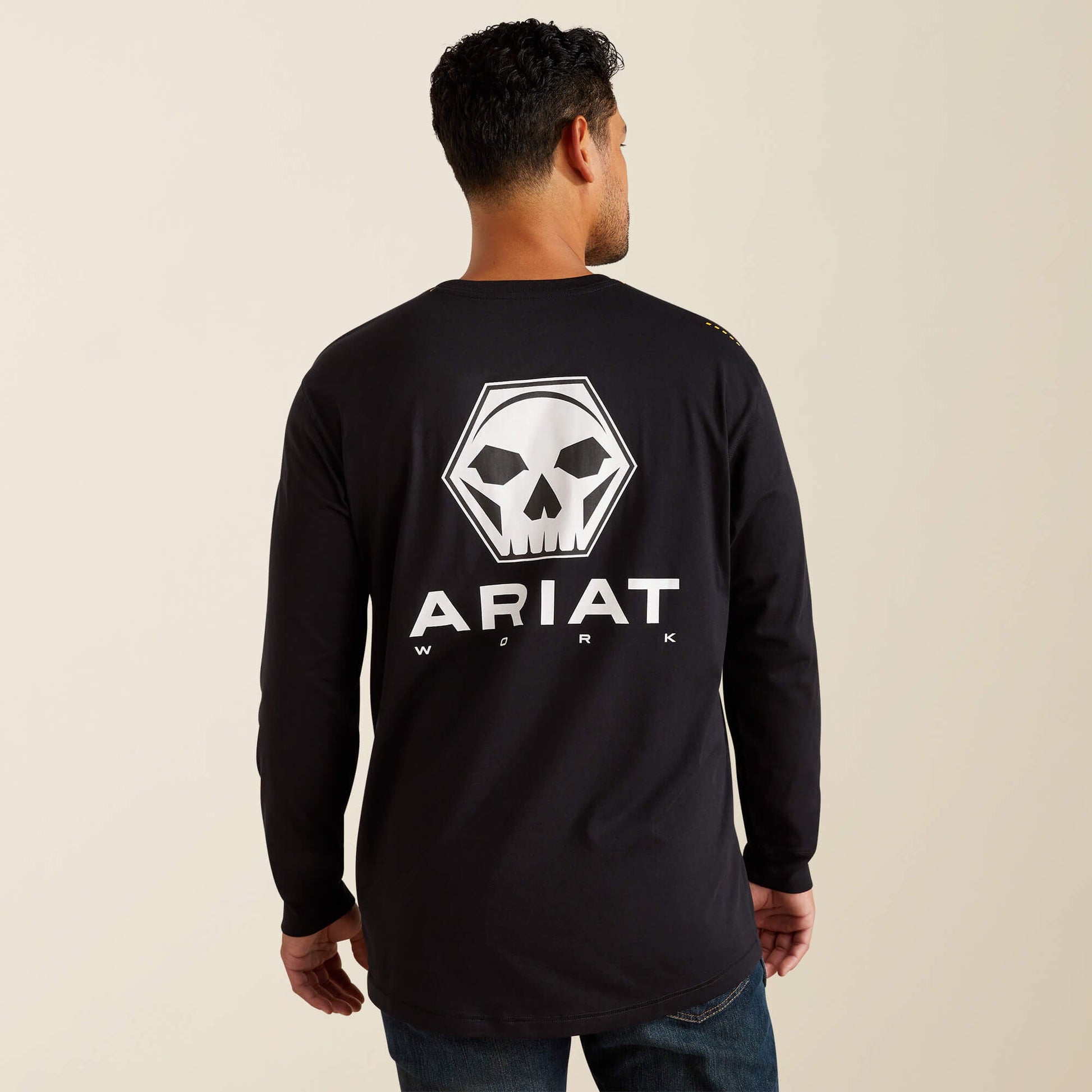 Rebar Workman Bolt Skull T-Shirt Men | Ariat for sale