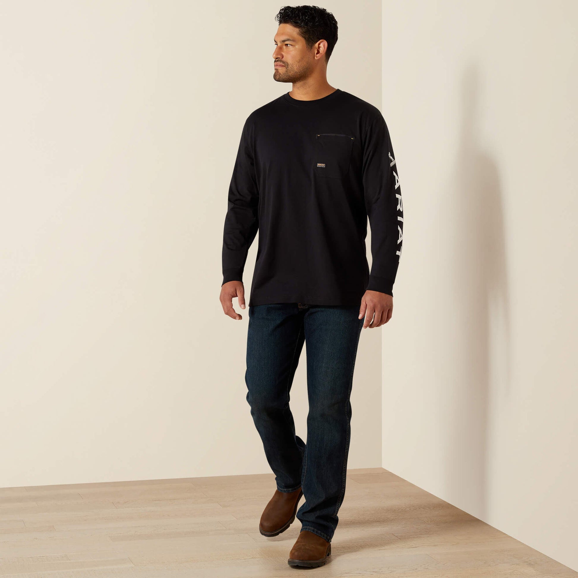 Rebar Workman Bolt Skull T-Shirt Men | Ariat for sale