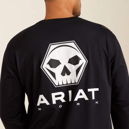 Rebar Workman Bolt Skull T-Shirt Men | Ariat for sale