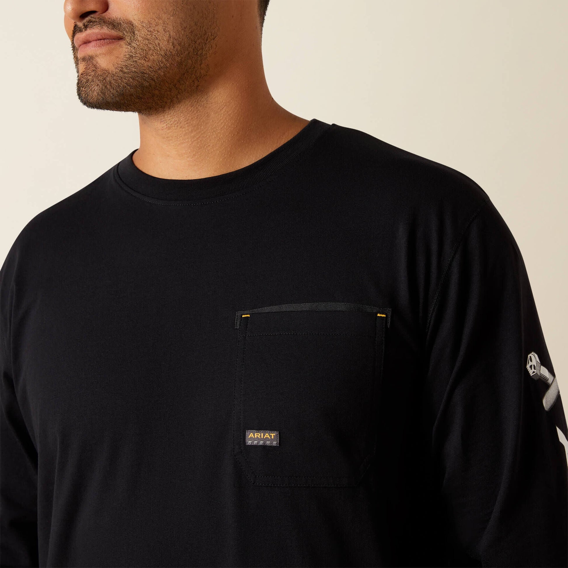 Rebar Workman Bolt Skull T-Shirt Men | Ariat for sale
