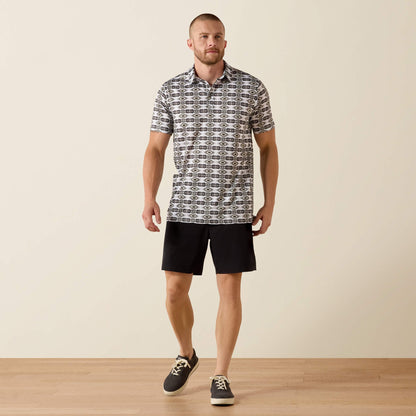 All Over Print Fitted Polo Men | Ariat discount